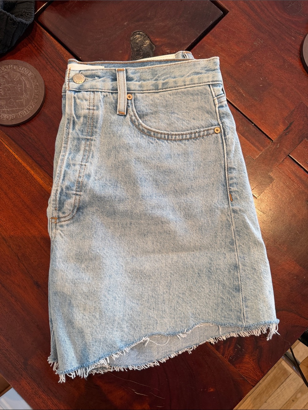 Denim Forum The Ex Boyfriend Mid Thigh Short - Picture 2 of 6